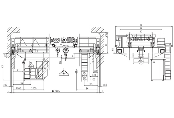 QC型16、3.2~20、5t電磁橋式起重機
