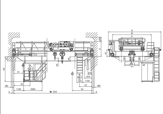 QB型16、3.2~20、5t防爆吊鉤橋式起重機