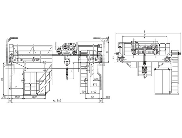QY型10t絕緣吊鉤（gōu）橋式起重機