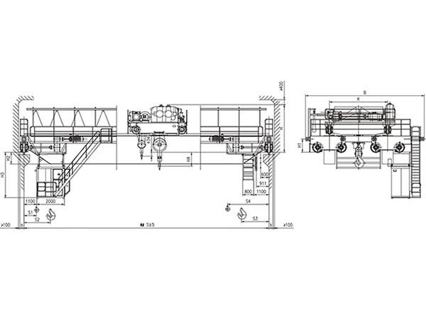 QD型（xíng）75、20t吊鉤橋式起重機