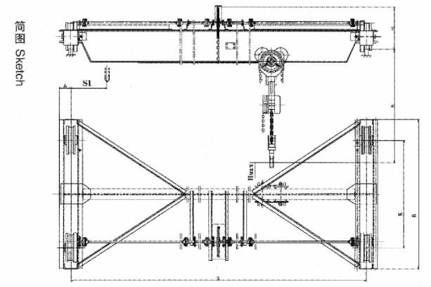 &nbsp;SL型手動單梁起重機