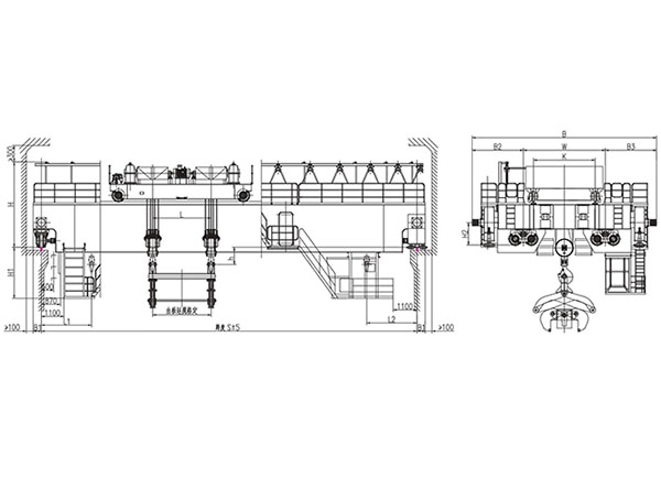 35~65t夾鉗橋（qiáo）式起重（chóng）機